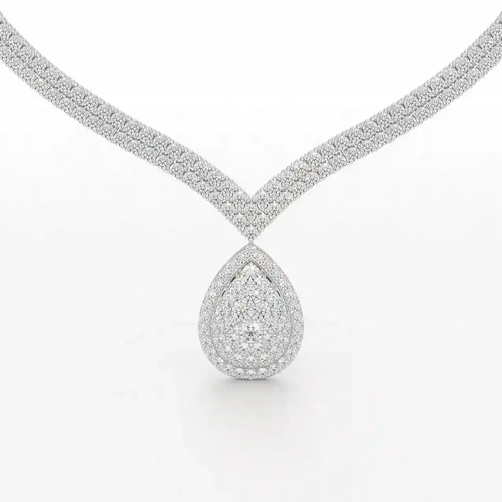 23.5 Carat Round Diamonds Necklace