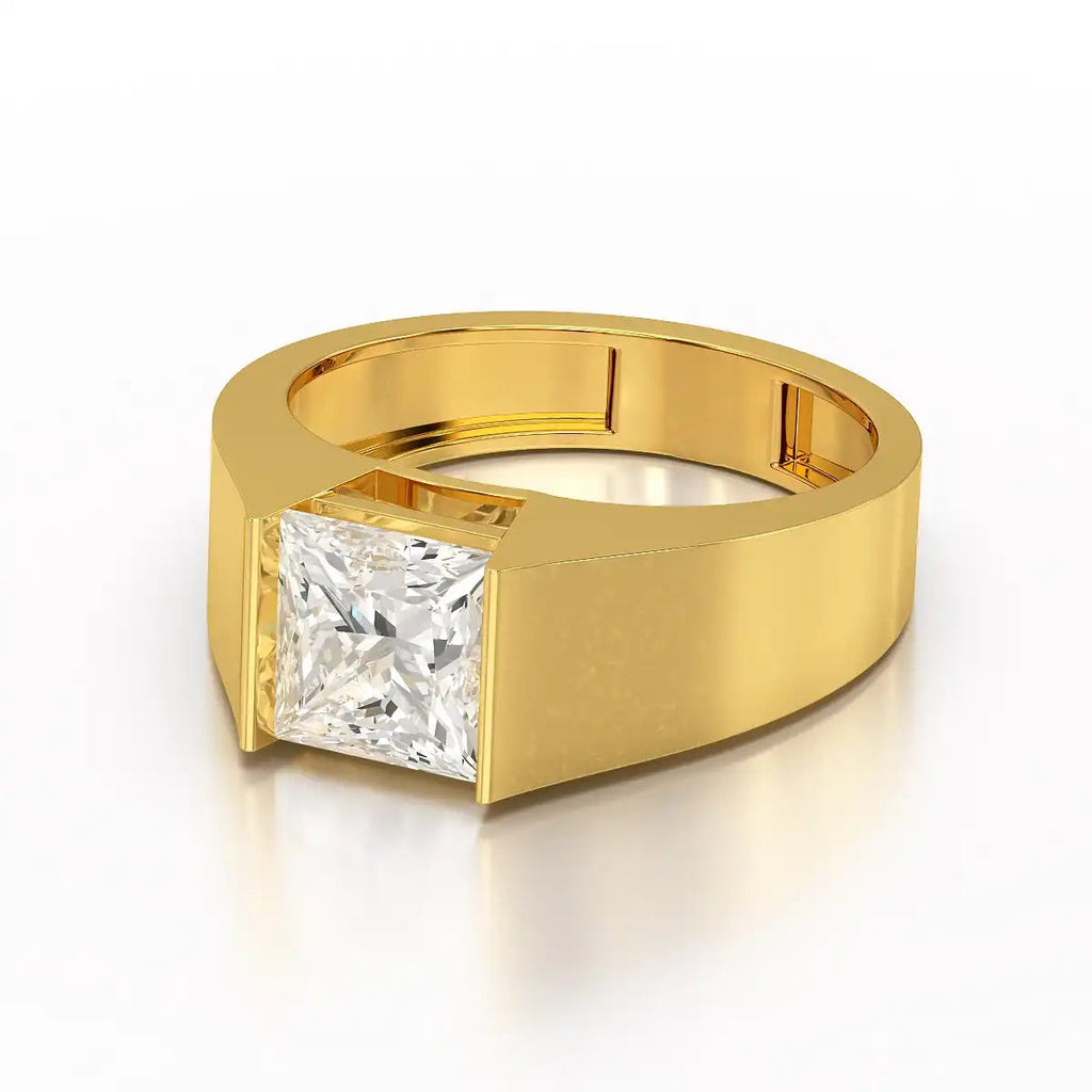 Princess Cut Men’s Ring
