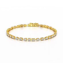 Load image into Gallery viewer, Fancy Shape Tennis Bracelet