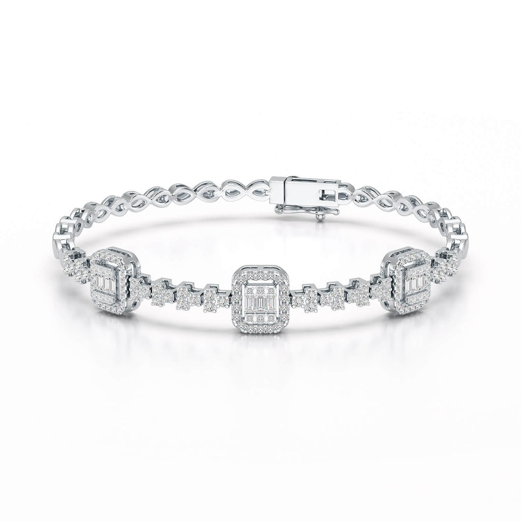 1.13 Carat Baguette Bracelet