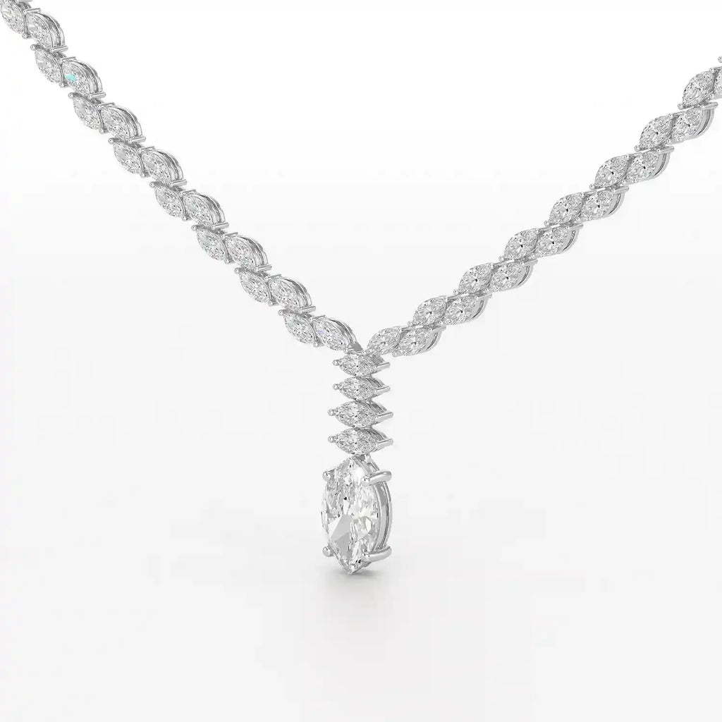 19.9 Carat Marquise Necklace
