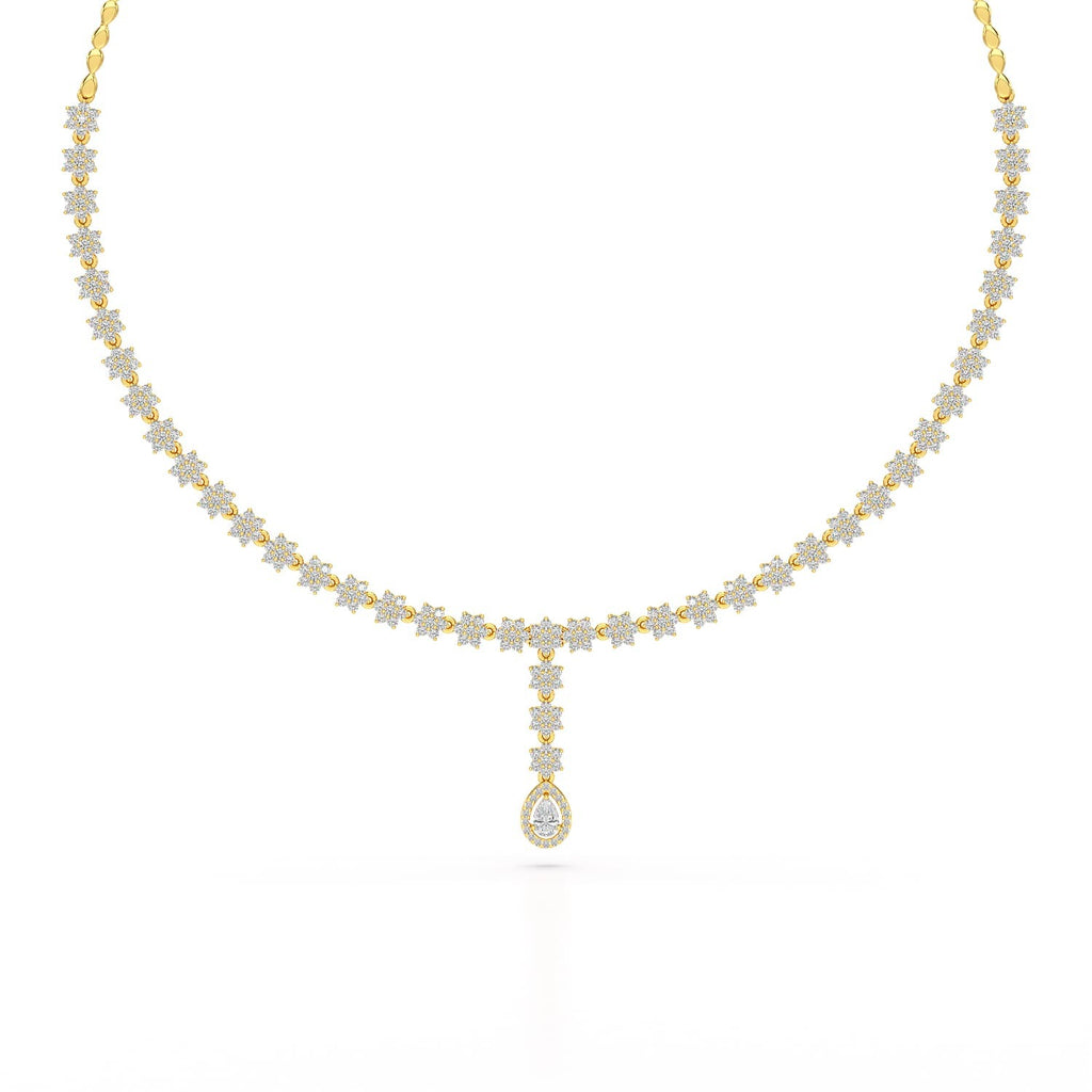 4.97 Carat Pear Necklace