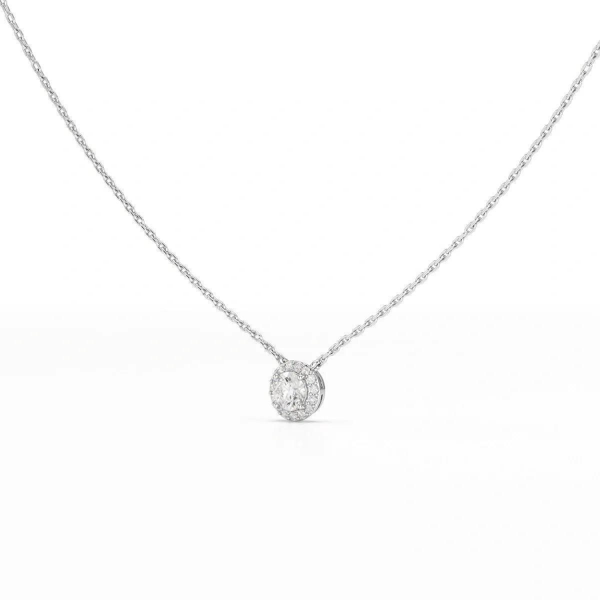 Brilliant Round Halo Pendant