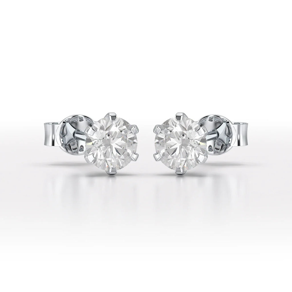 1.68 Carat Round Studs
