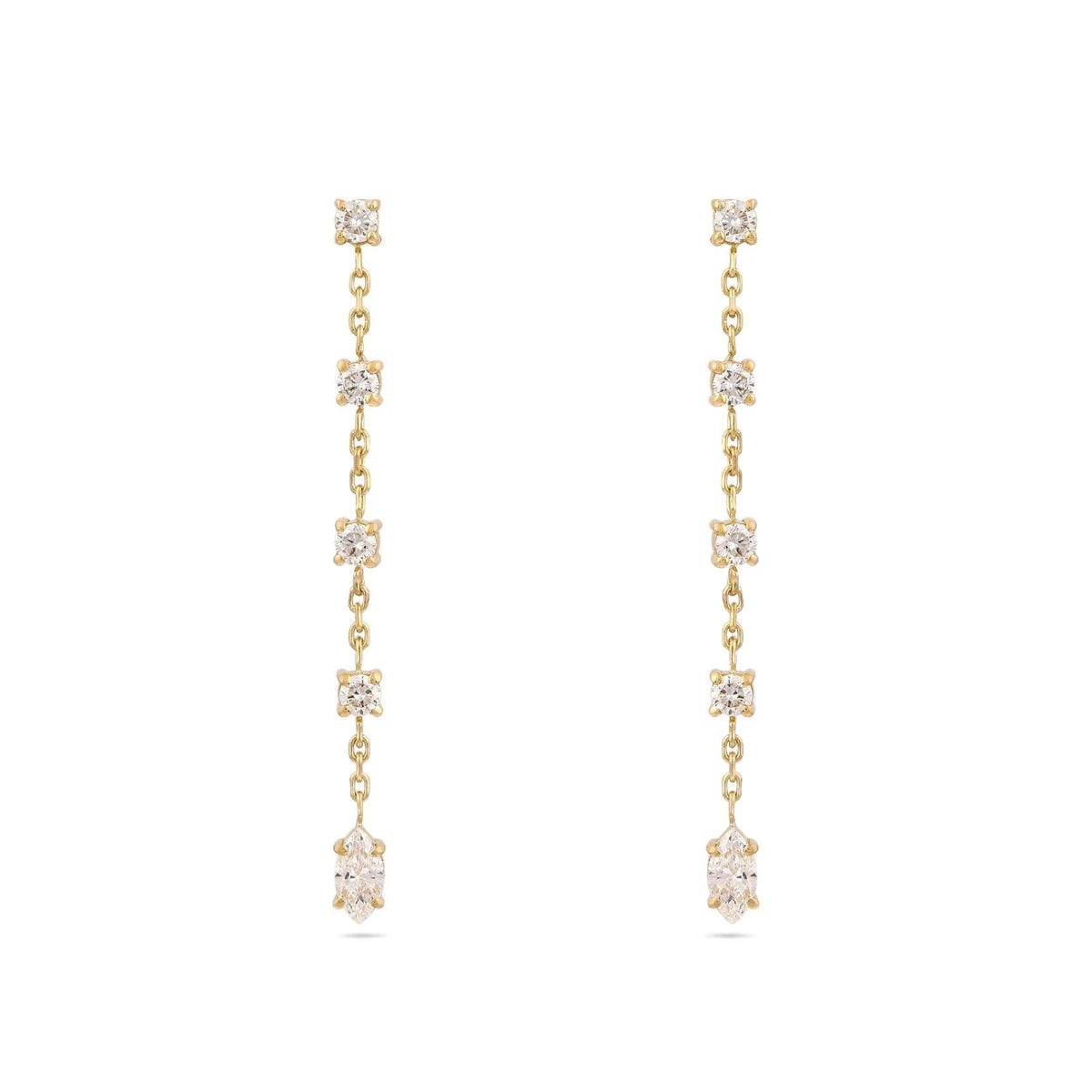 Marquise & Pear Drop Earrings