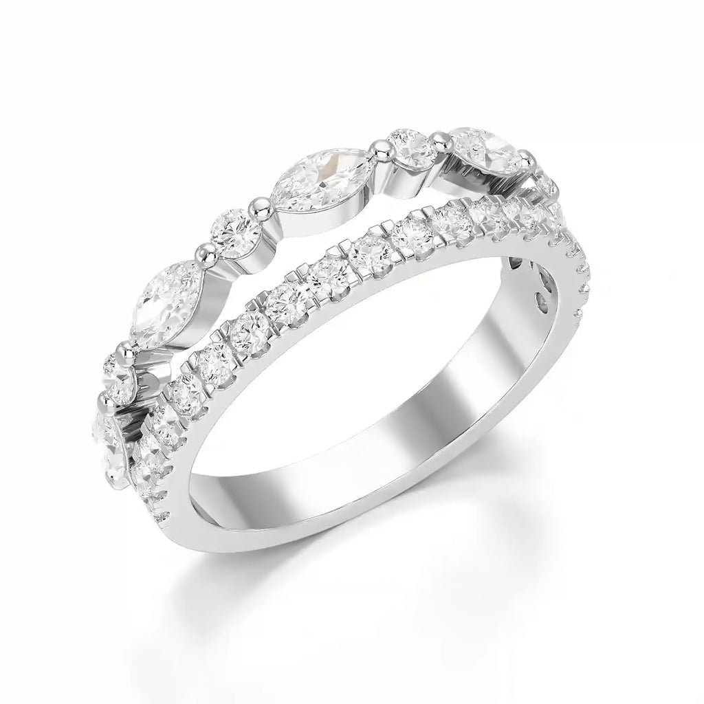 1 Carat Marquise & Round