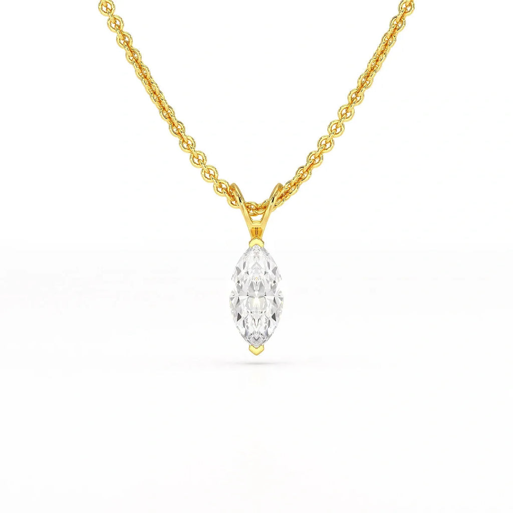 1 Carat Marquise Solitaire Pendant