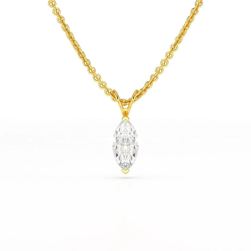 1 Carat Marquise Solitaire Pendant