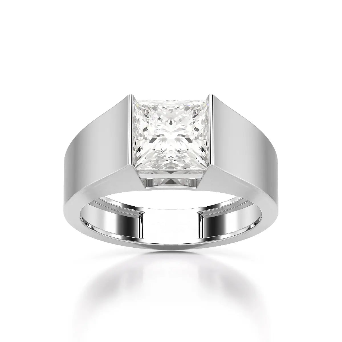 Princess Cut Men’s Ring