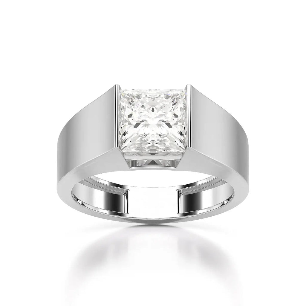 Princess Cut Men’s Ring