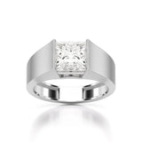 Princess Cut Men’s Ring
