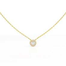 Load image into Gallery viewer, 0.60 Carat Round Halo Pendant