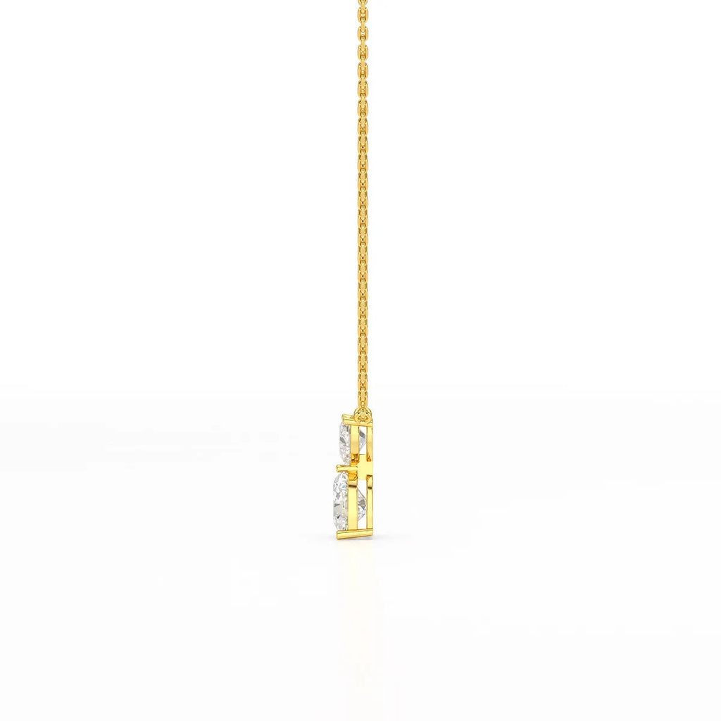 Double Heart Cut Pendant