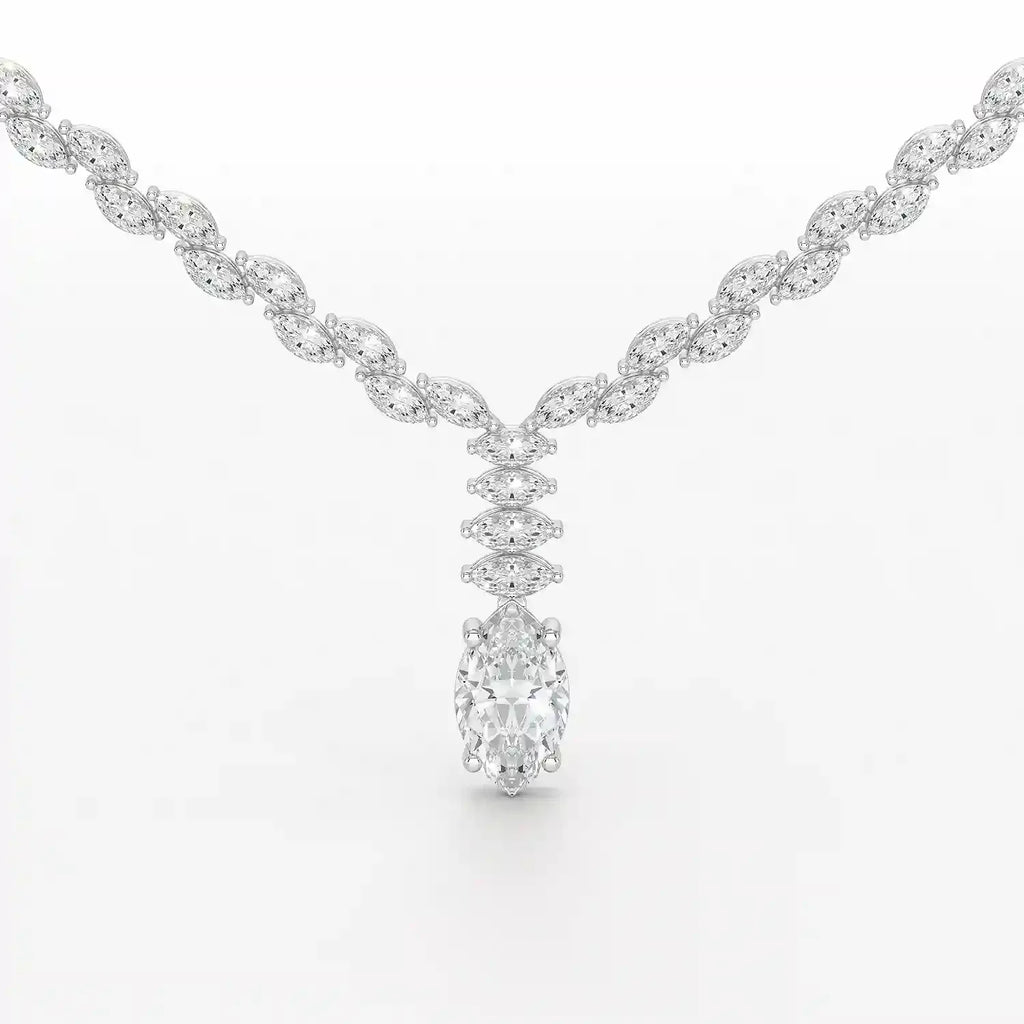 19.9 Carat Marquise Necklace