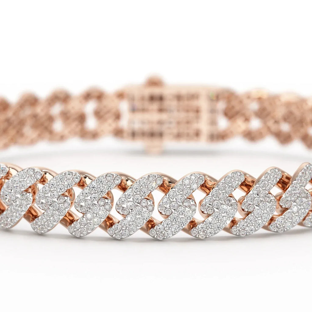 4.66 Carats Round Diamond Bracelet