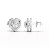 1.21 Carat Heart Shape Stud