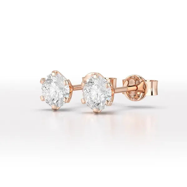 1.68 Carat Round Studs