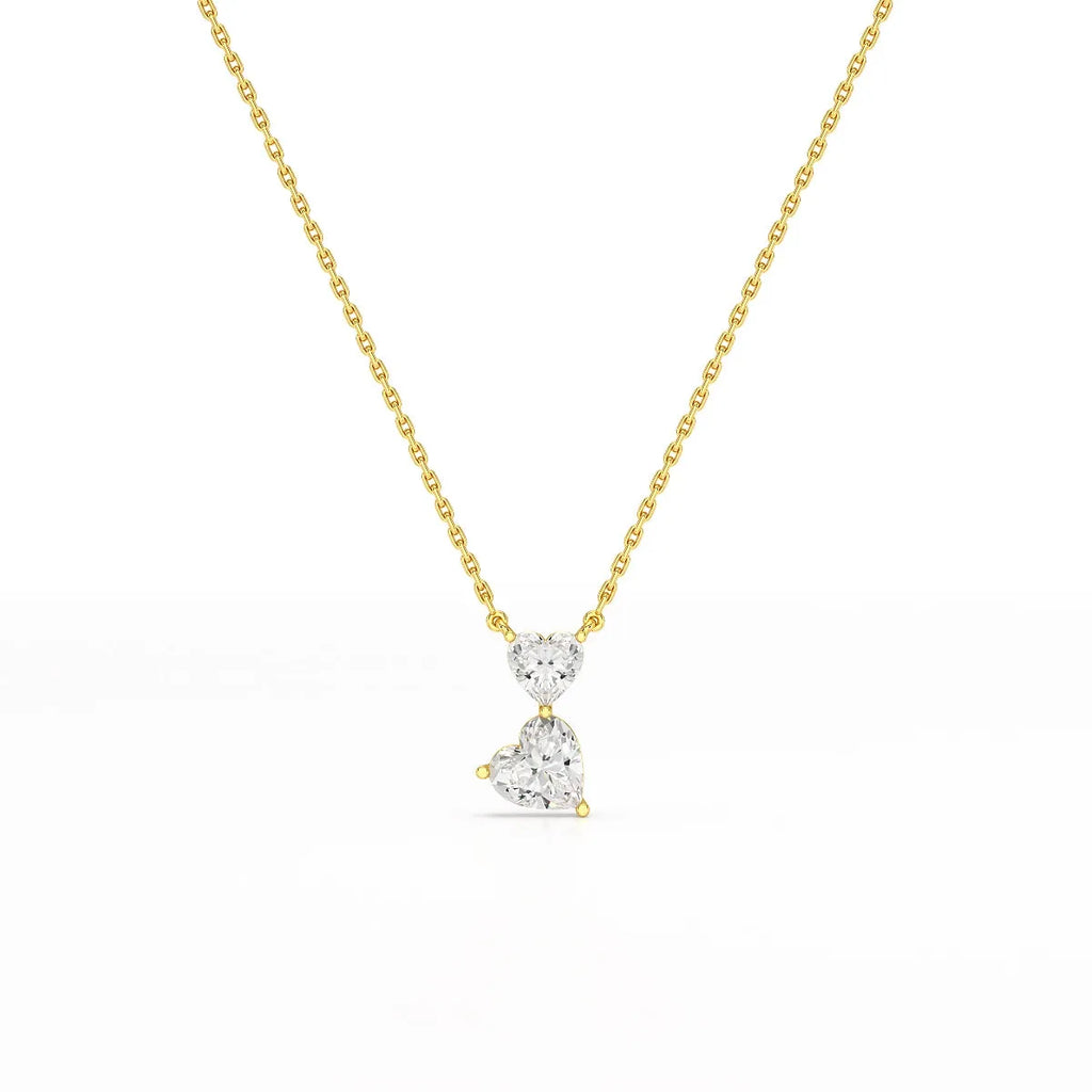 Double Heart Cut Pendant