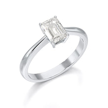 Load image into Gallery viewer, 1 Carat Emerald Shape Solitaire