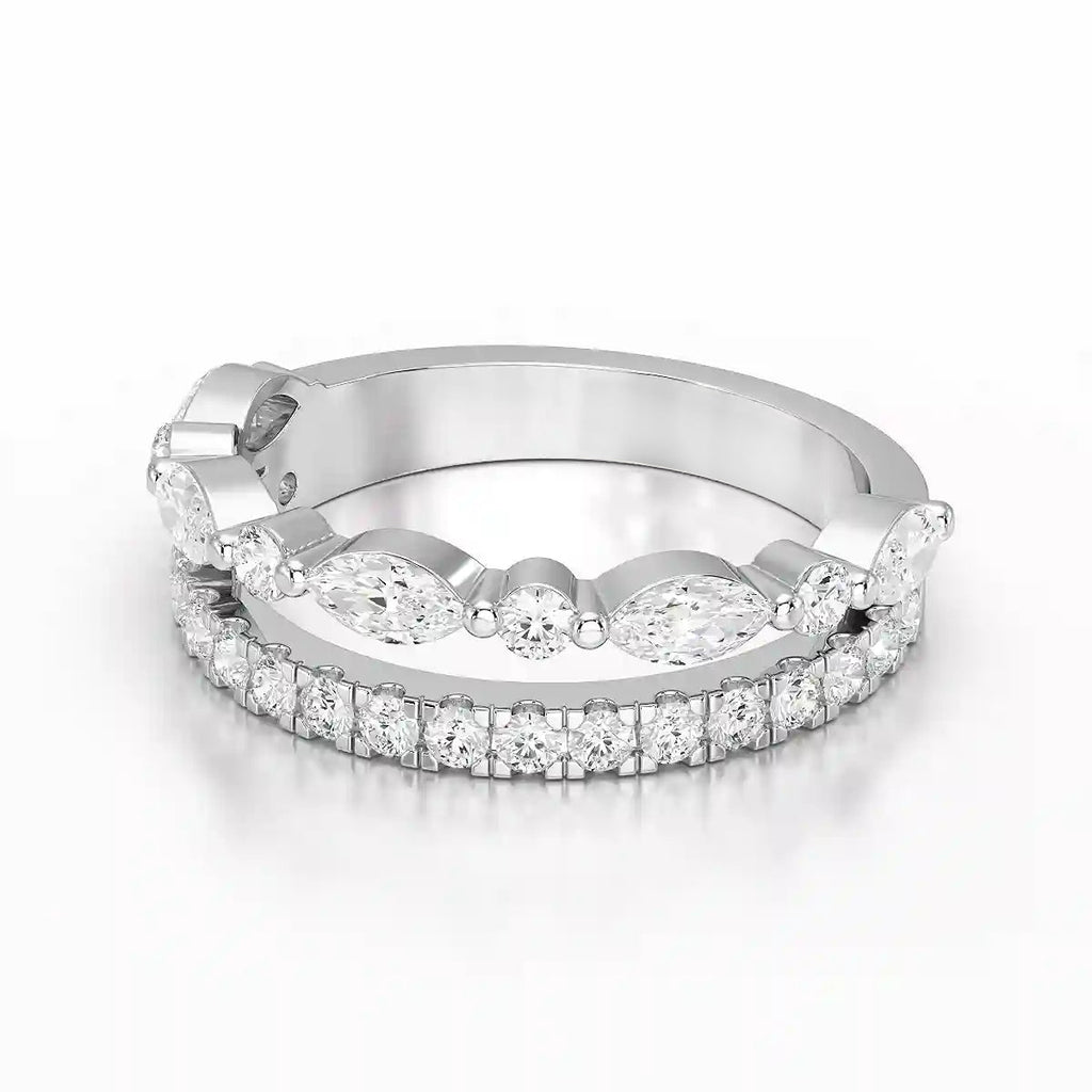 1 Carat Marquise & Round