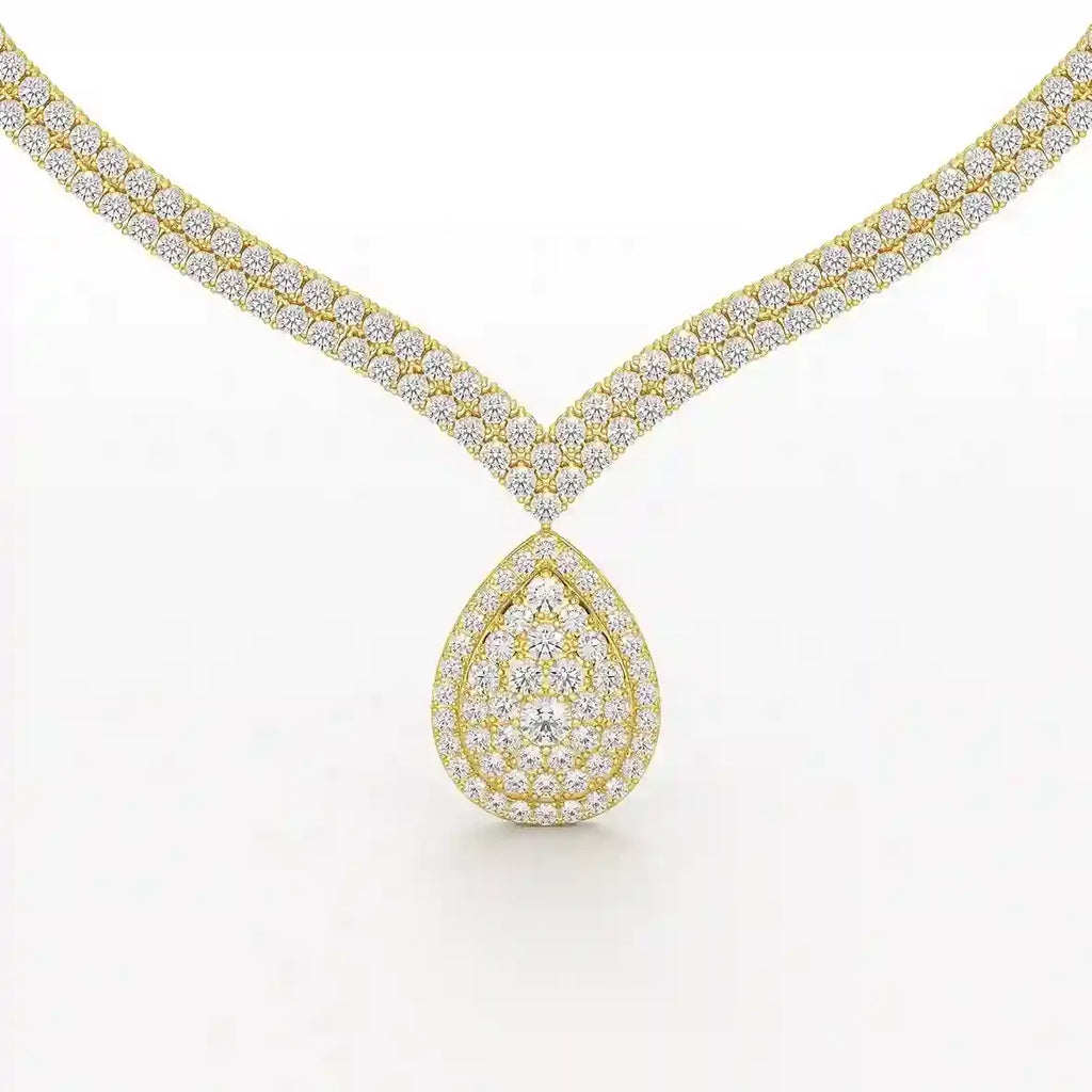23.5 Carat Round Diamonds Necklace