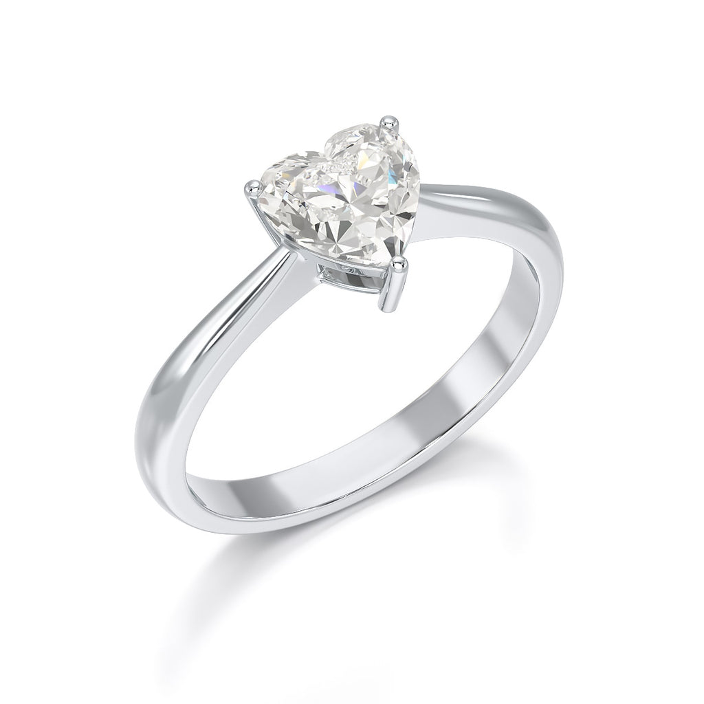 1 Carat Heart Shape Solitaire