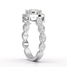 Load image into Gallery viewer, Cushion Halo Ring