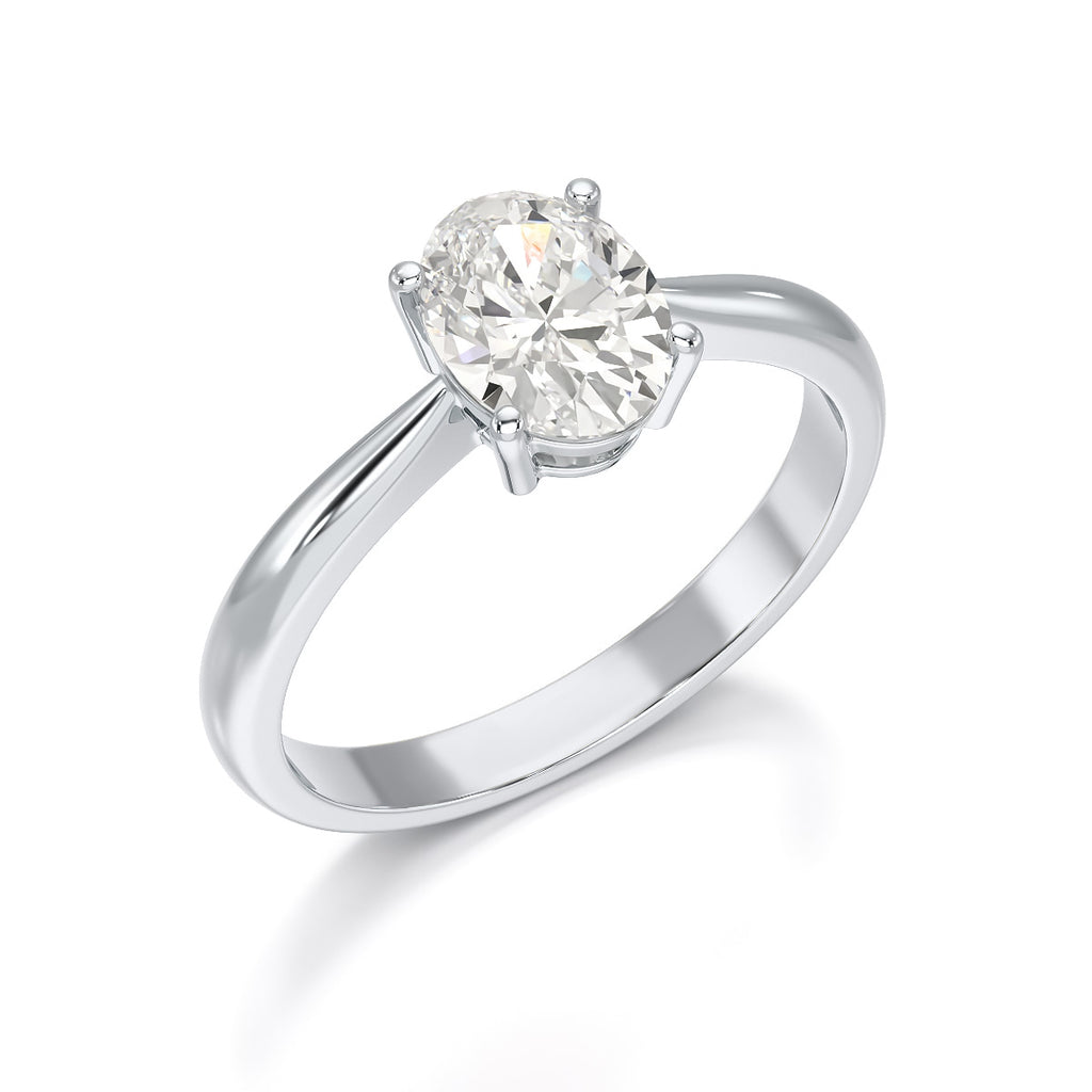 1 Carat Oval Shape Solitaire