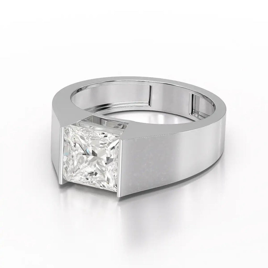 Princess Cut Men’s Ring