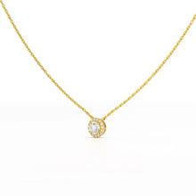 Load image into Gallery viewer, 0.60 Carat Round Halo Pendant