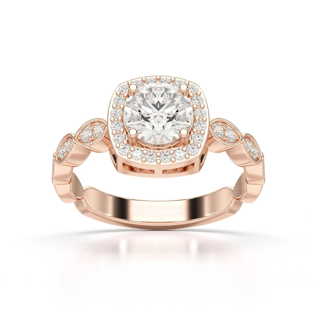 Cushion Halo Ring