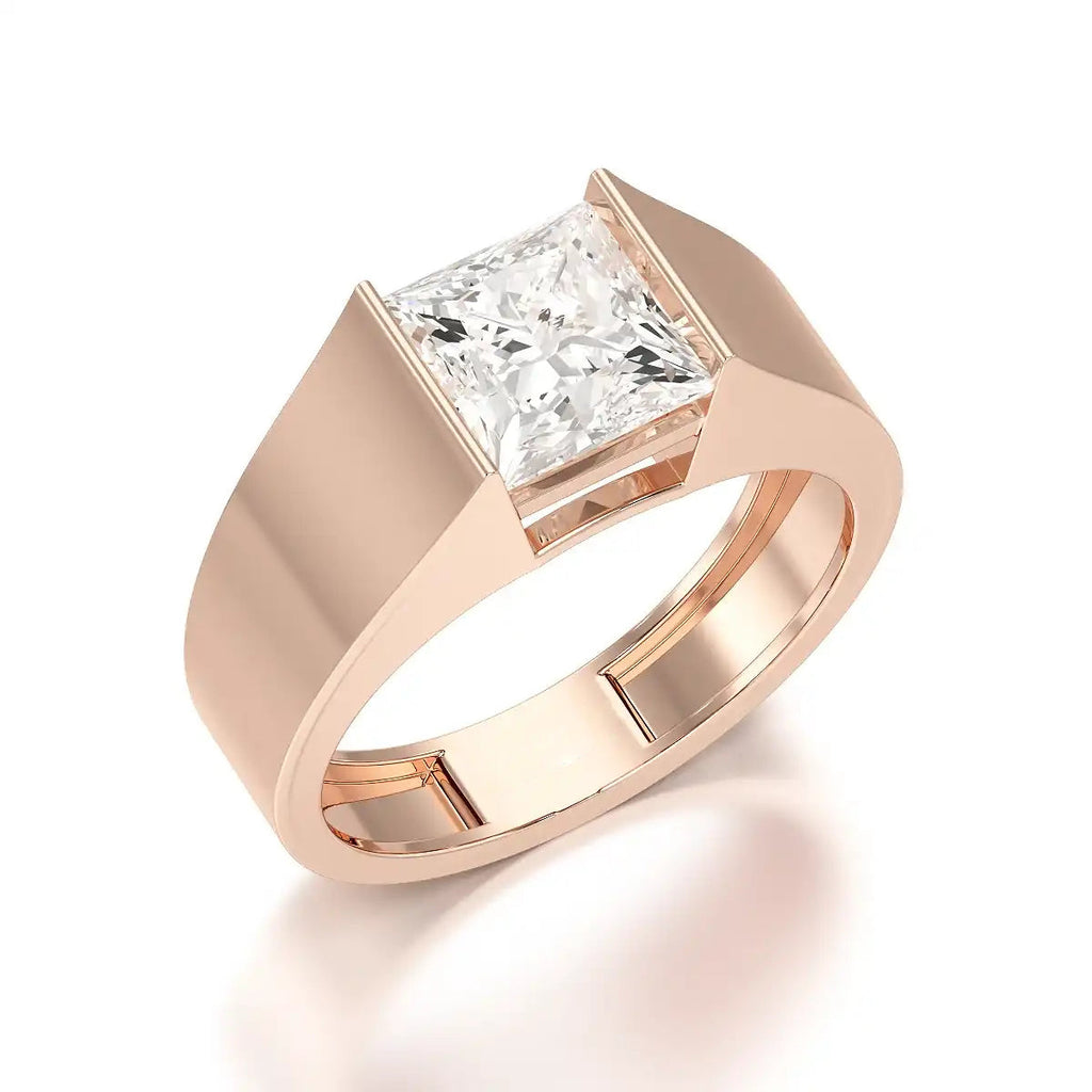 Princess Cut Men’s Ring