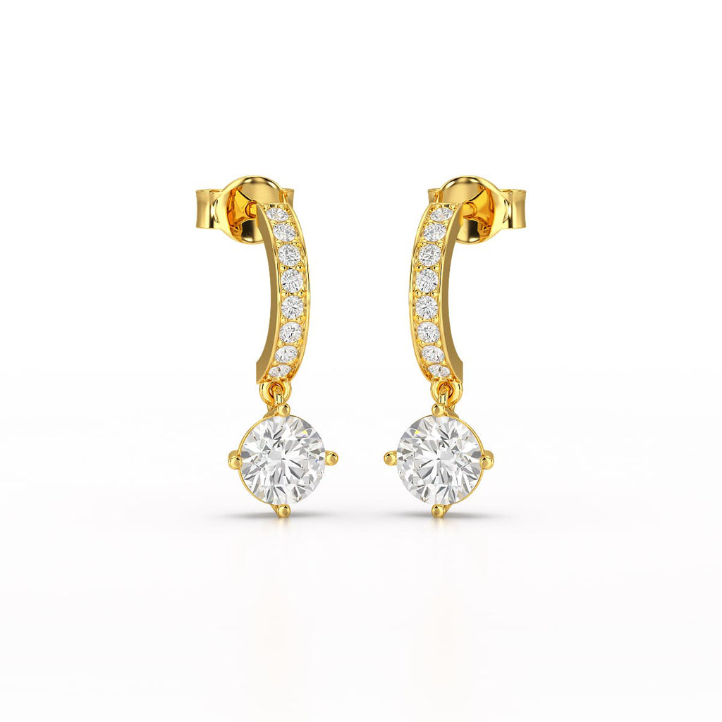 1.41 Carat Dangle Earrings
