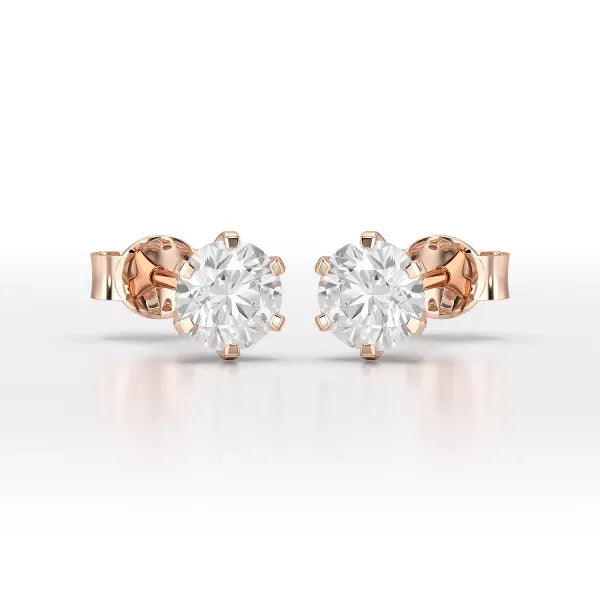 1.68 Carat Round Studs
