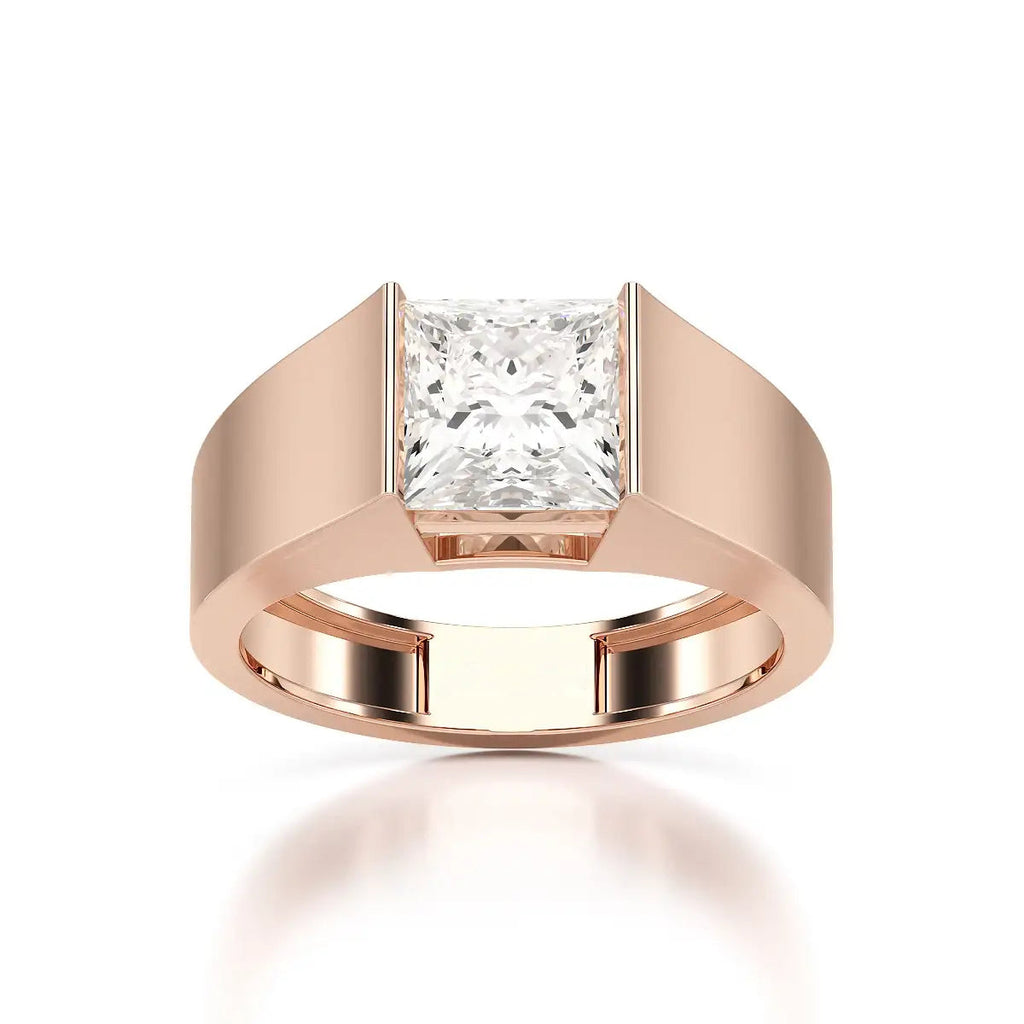 Princess Cut Men’s Ring