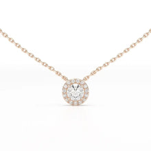 Load image into Gallery viewer, 0.60 Carat Round Halo Pendant