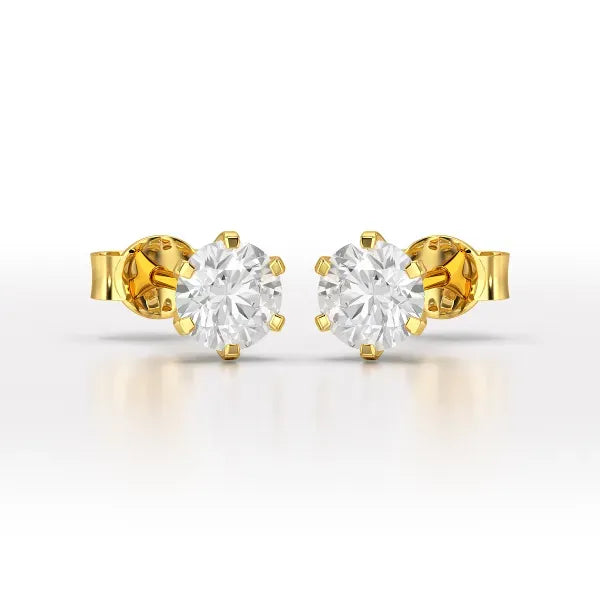 1.68 Carat Round Studs