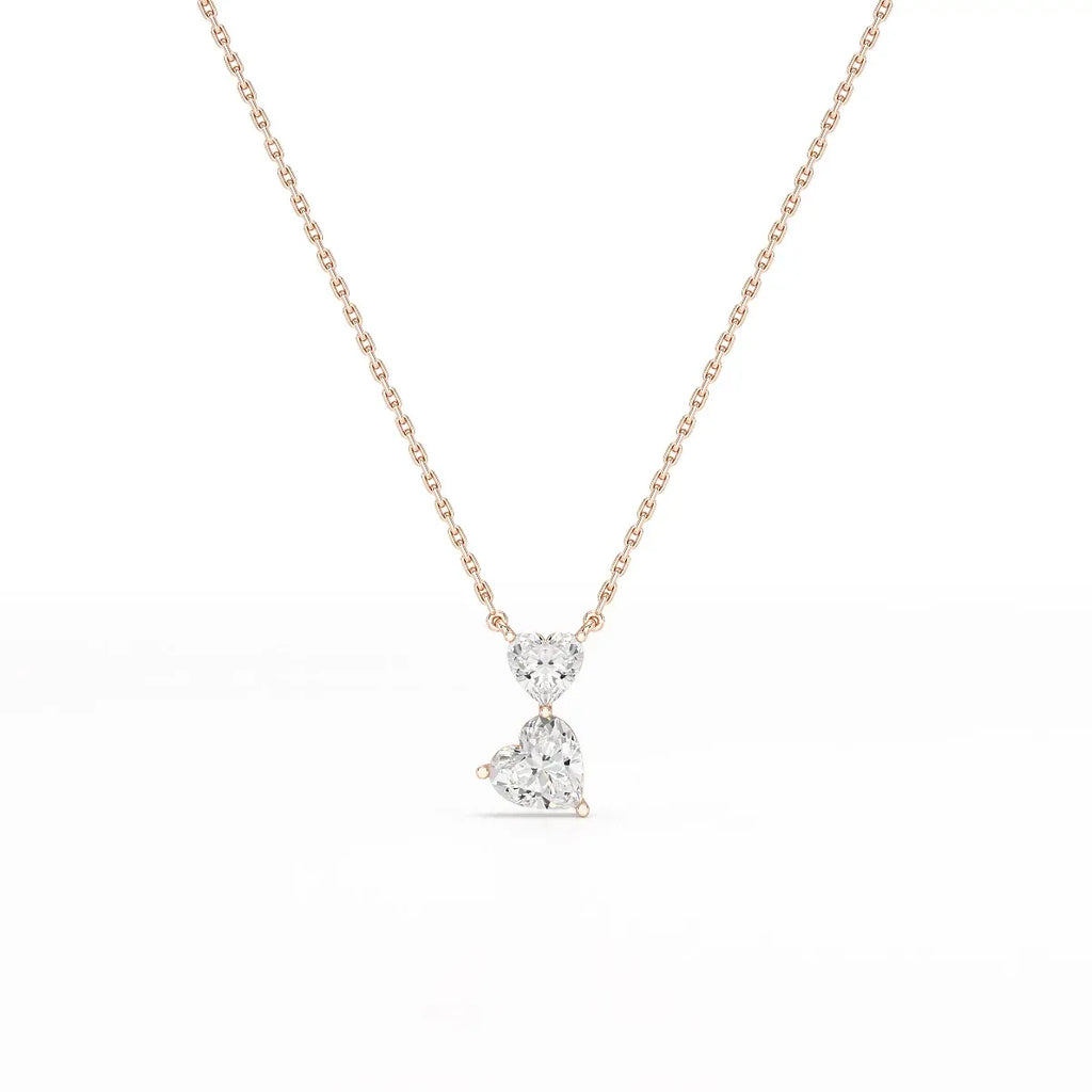 Double Heart Cut Pendant
