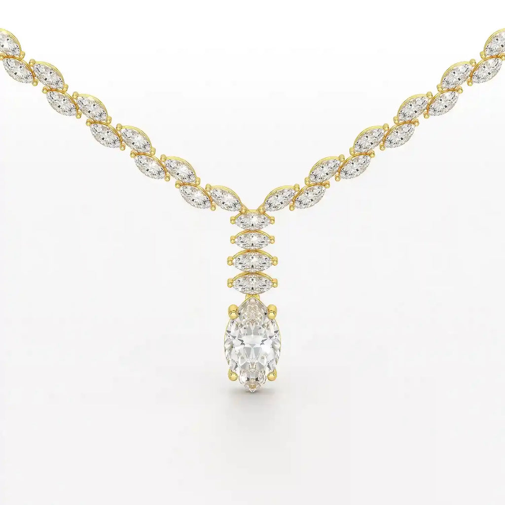 19.9 Carat Marquise Necklace