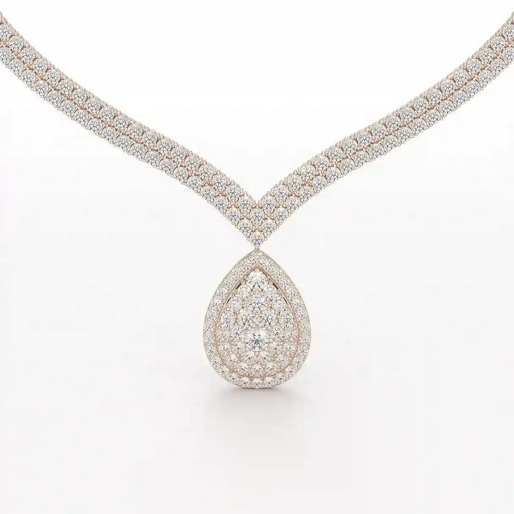 23.5 Carat Round Diamonds Necklace