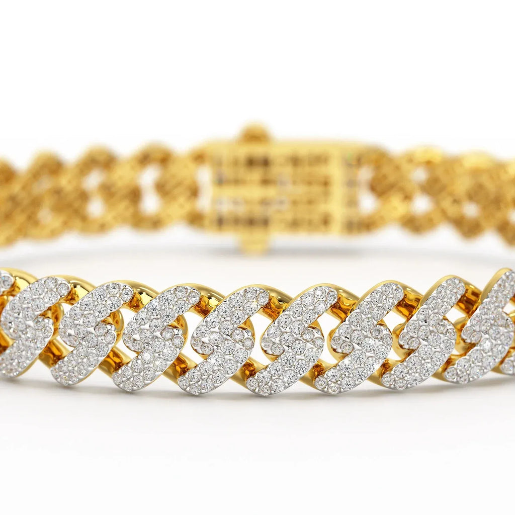 4.66 Carats Round Diamond Bracelet