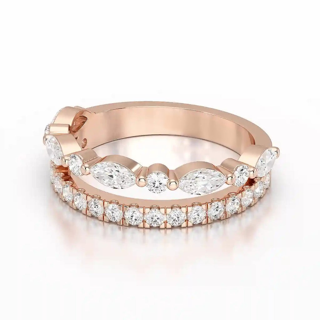 1 Carat Marquise & Round