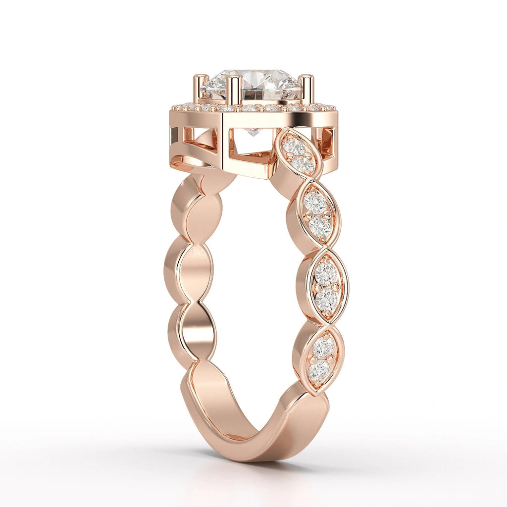 Cushion Halo Ring