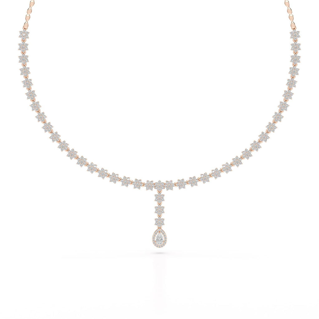 4.97 Carat Pear Necklace