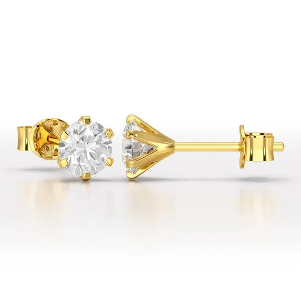 1.68 Carat Round Studs