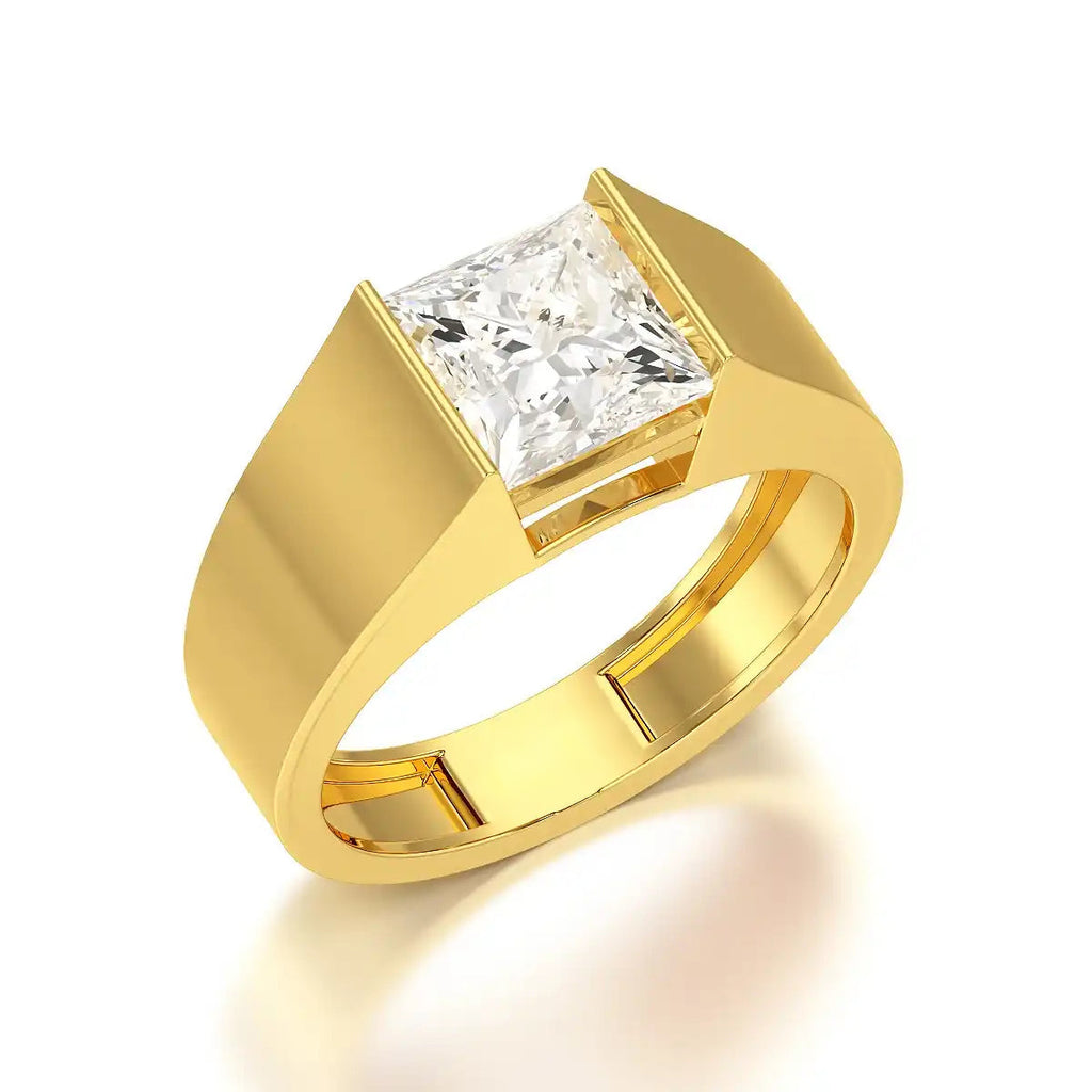Princess Cut Men’s Ring