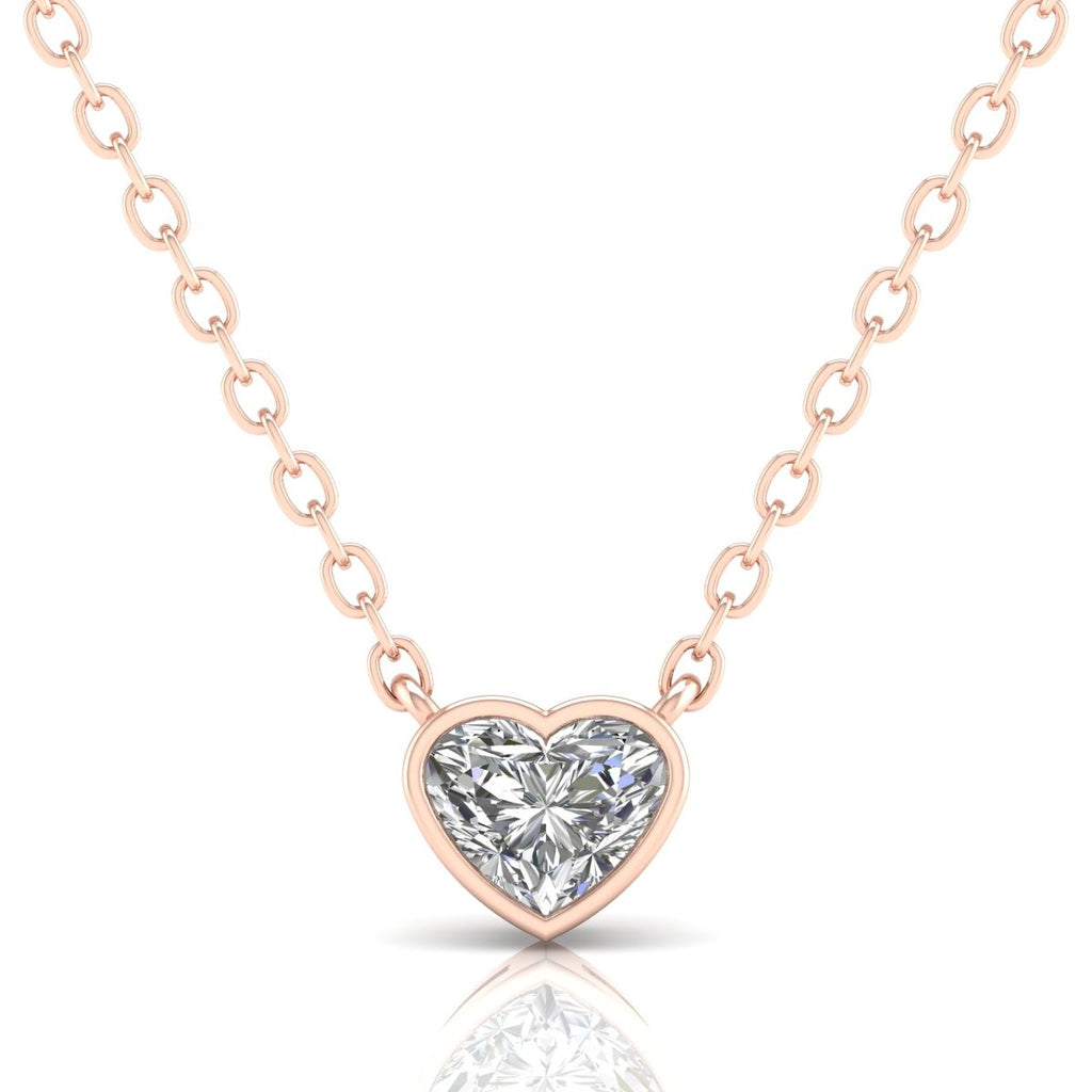 Bezel Heart Shape Pendant