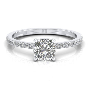 1 Carat Cushion Shape Solitaire