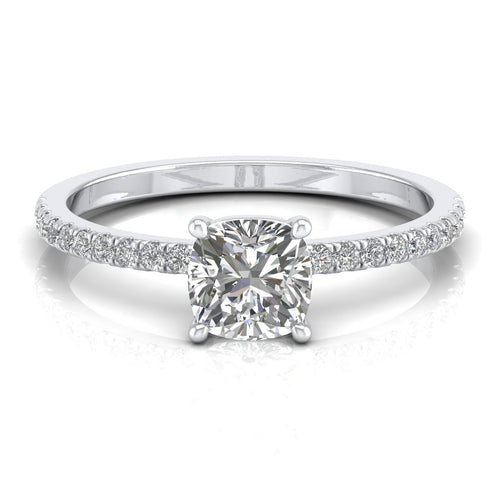 1 Carat Cushion Shape Solitaire
