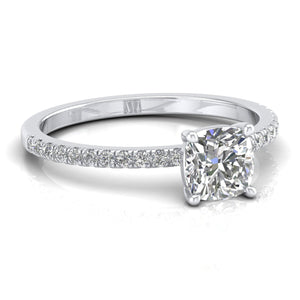 1 Carat Cushion Shape Solitaire